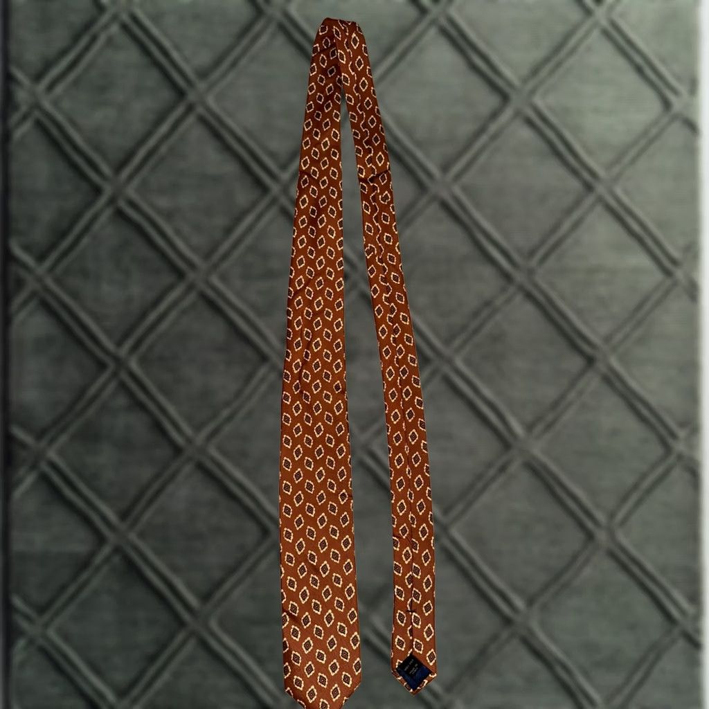 Jos. A. Bank JoS. A. Bank Heritage Collection Men's Silk Necktie Copper/Brown Paisley Tie Size ONE SIZE - 1 Thumbnail