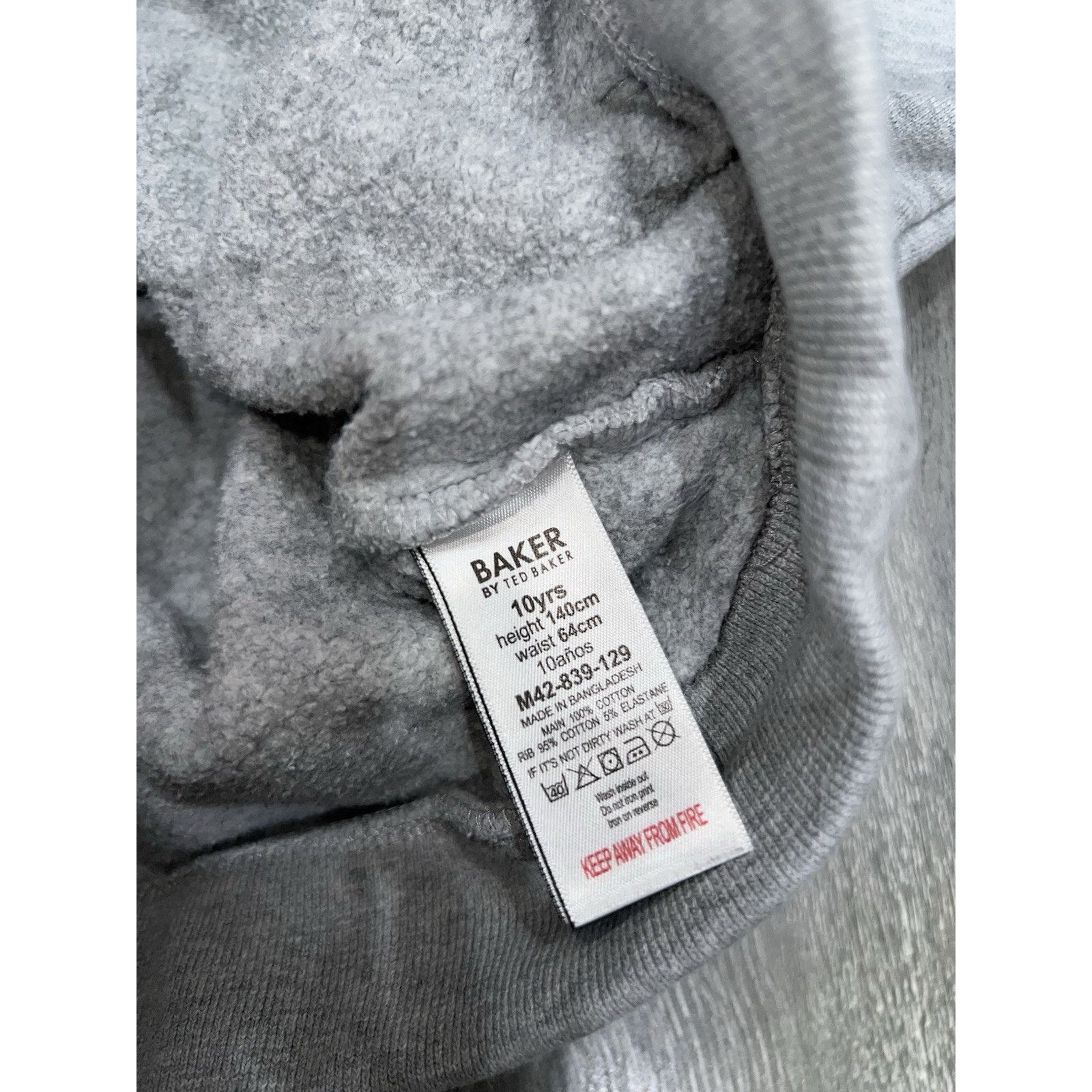 Ted Baker Baker by Ted Baker 100% Cotton Hoodie Boy 10 Years A000452 Size ONE SIZE - 7 Thumbnail