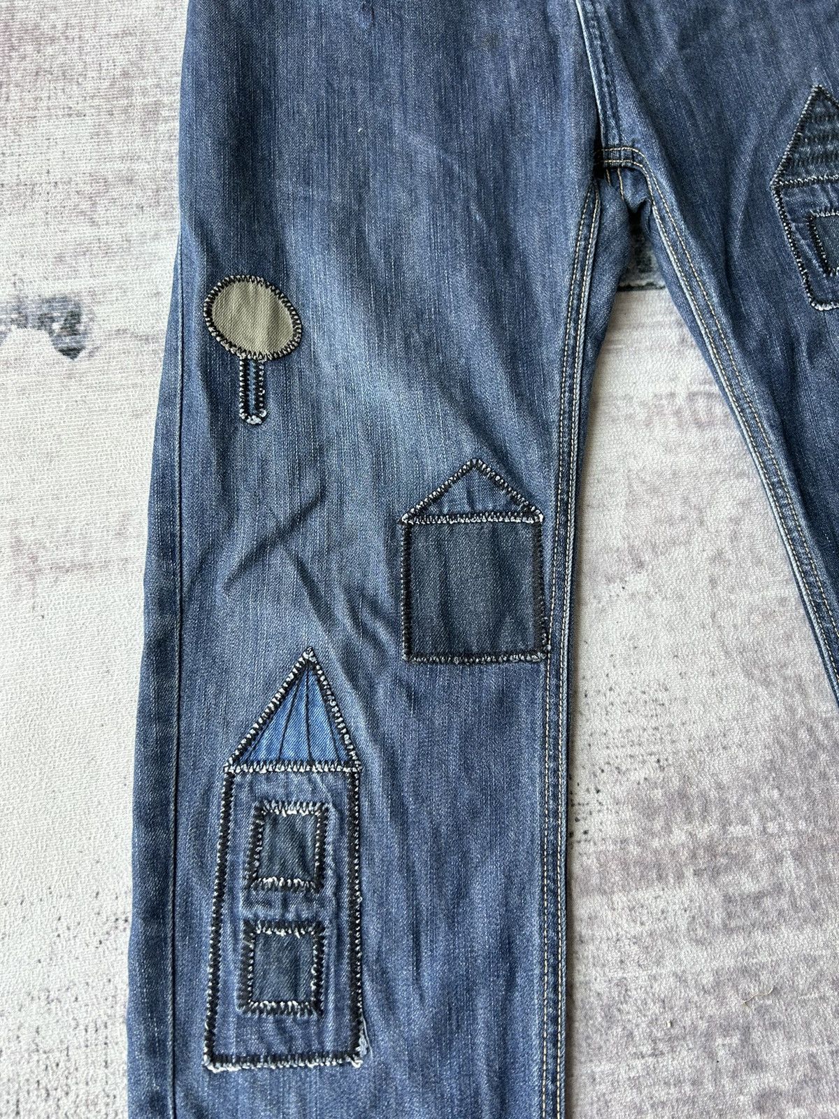 Ne-Net Issey Miyake By Ne-net Patchwork Jeans Size US 29 - 6 Thumbnail