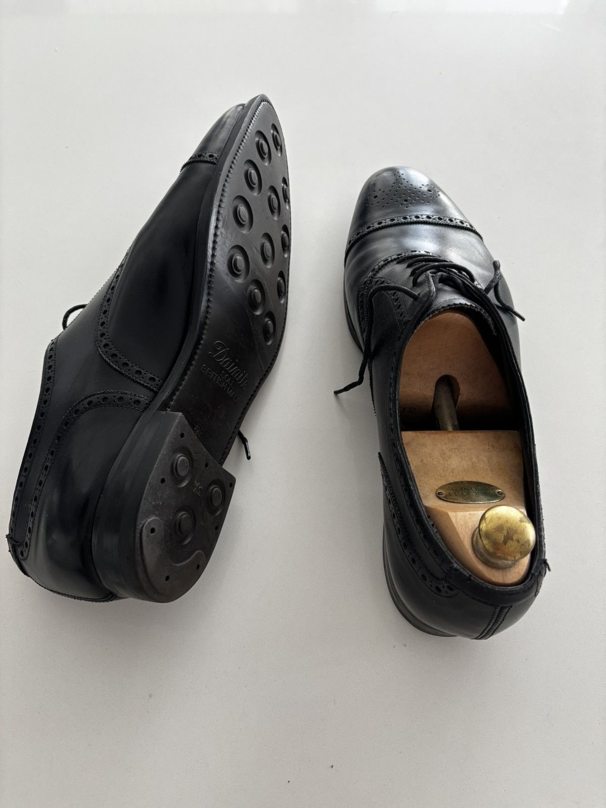 Crockett & Jones Crockett & Jones Black UK 12 Brogue Size US 12 / EU 45 - 4 Thumbnail