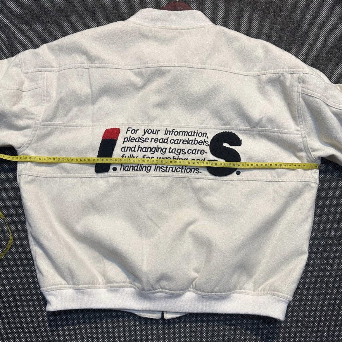 Issey Miyake × Tsumori Chisato × Vintage Issey Miyake Sport Wool Care-label Bomber Jacket Size US XL / EU 56 / 4 - 9 Thumbnail