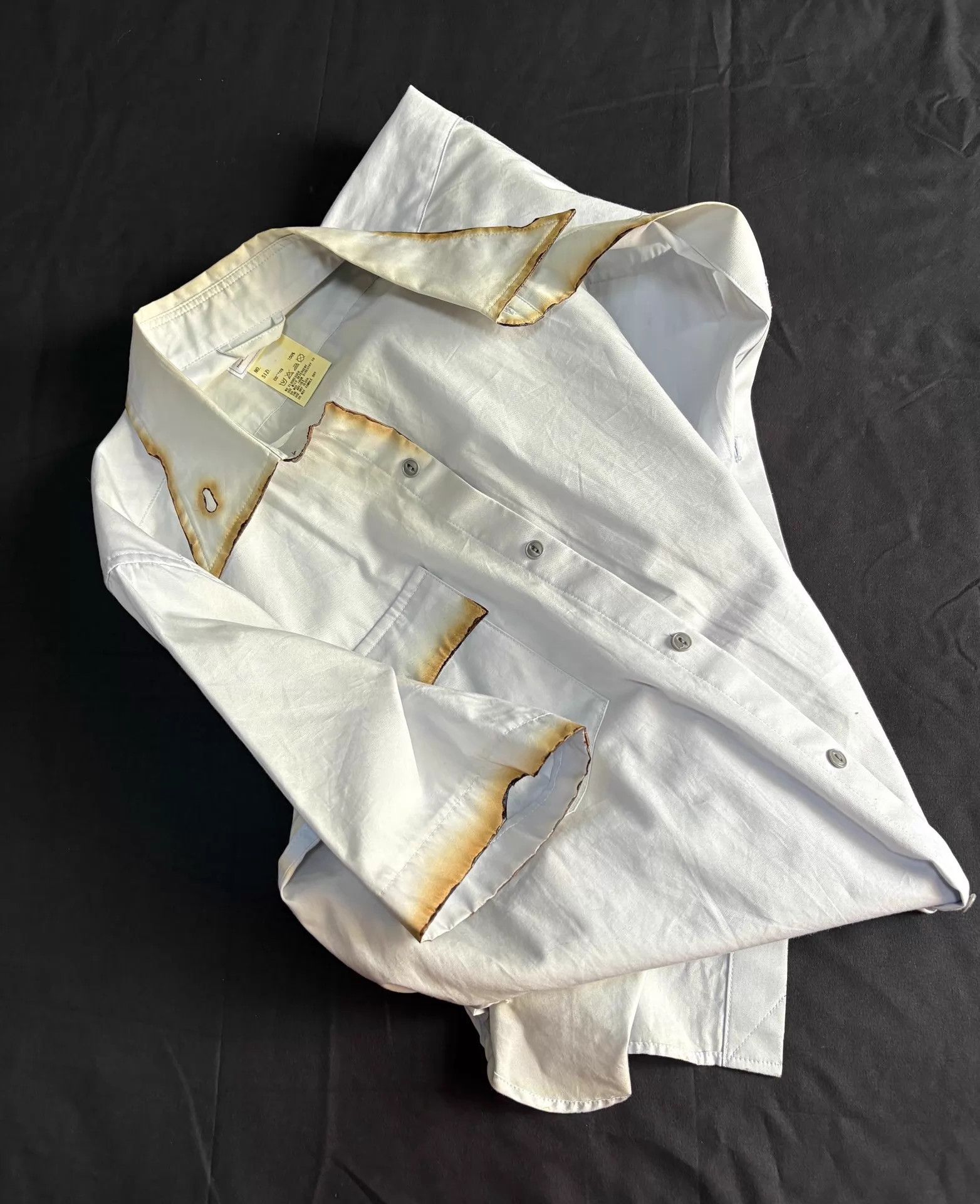 Maison MIHARA YASUHIRO MIHARA YASUHIRO Smoke Burn Vintage Shirt M Size US M / EU 48-50 / 2 - 9 Thumbnail