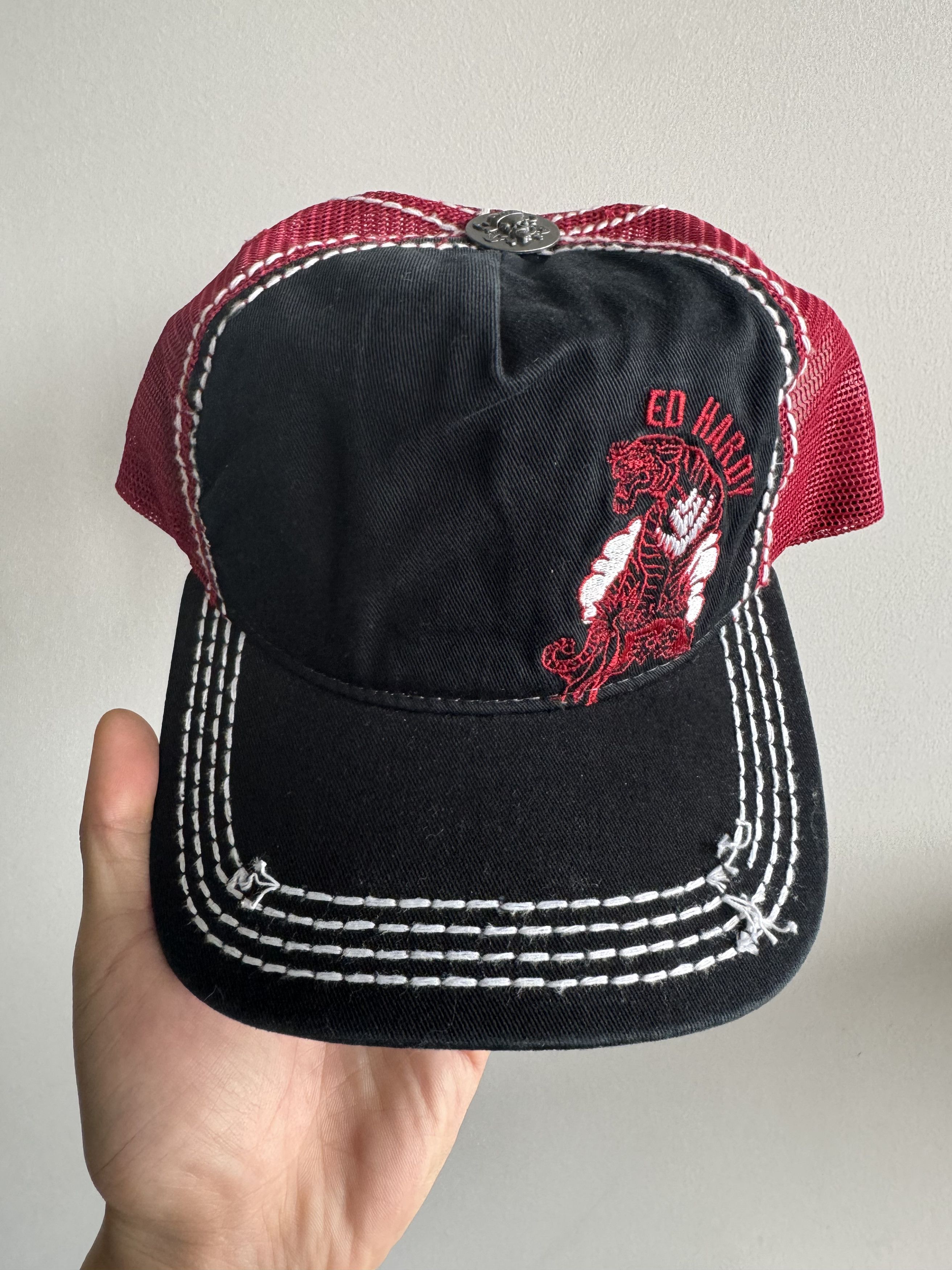 Ed Hardy y2k Ed Hardy Tiger hat snapback mesh tracker Size ONE SIZE - 2 Thumbnail