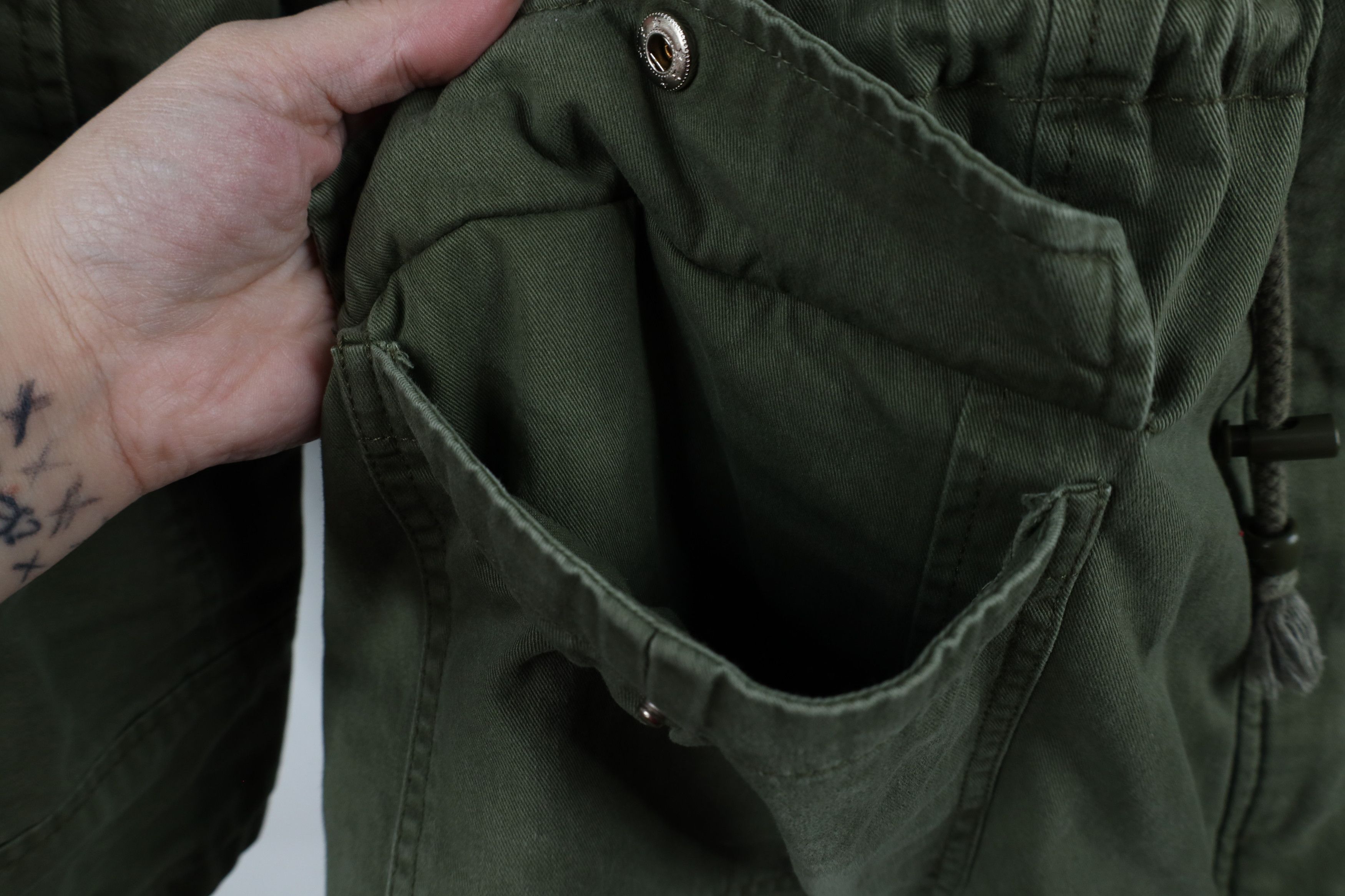 Vintage Vintage 90s Streetwear Military Quilted Hooded Field Jacket Size 3XL / US 20-22 - 6 Thumbnail