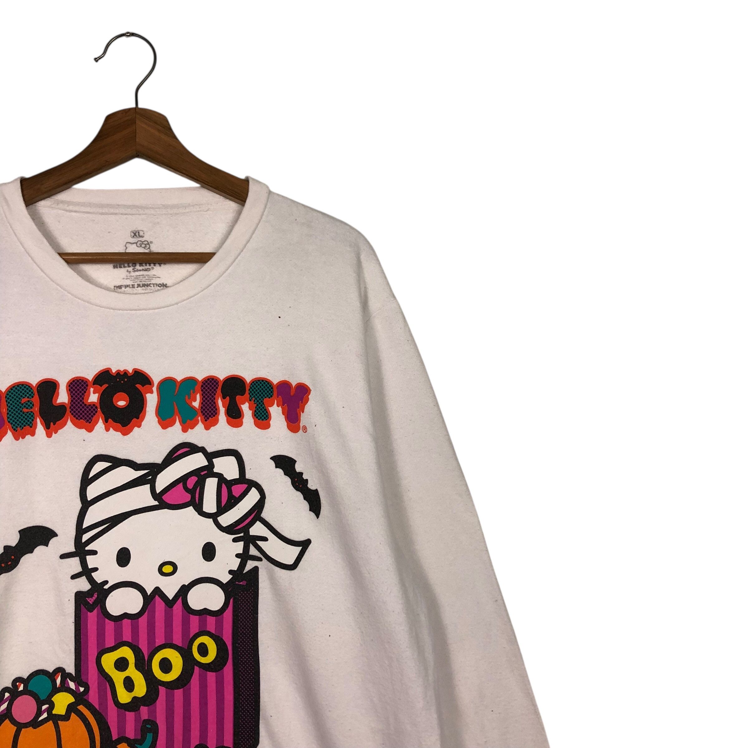 Japanese Brand 📌Vintage Sweatshirt Cewneck Hello Kitty Big Logo Size US M / EU 48-50 / 2 - 7 Thumbnail