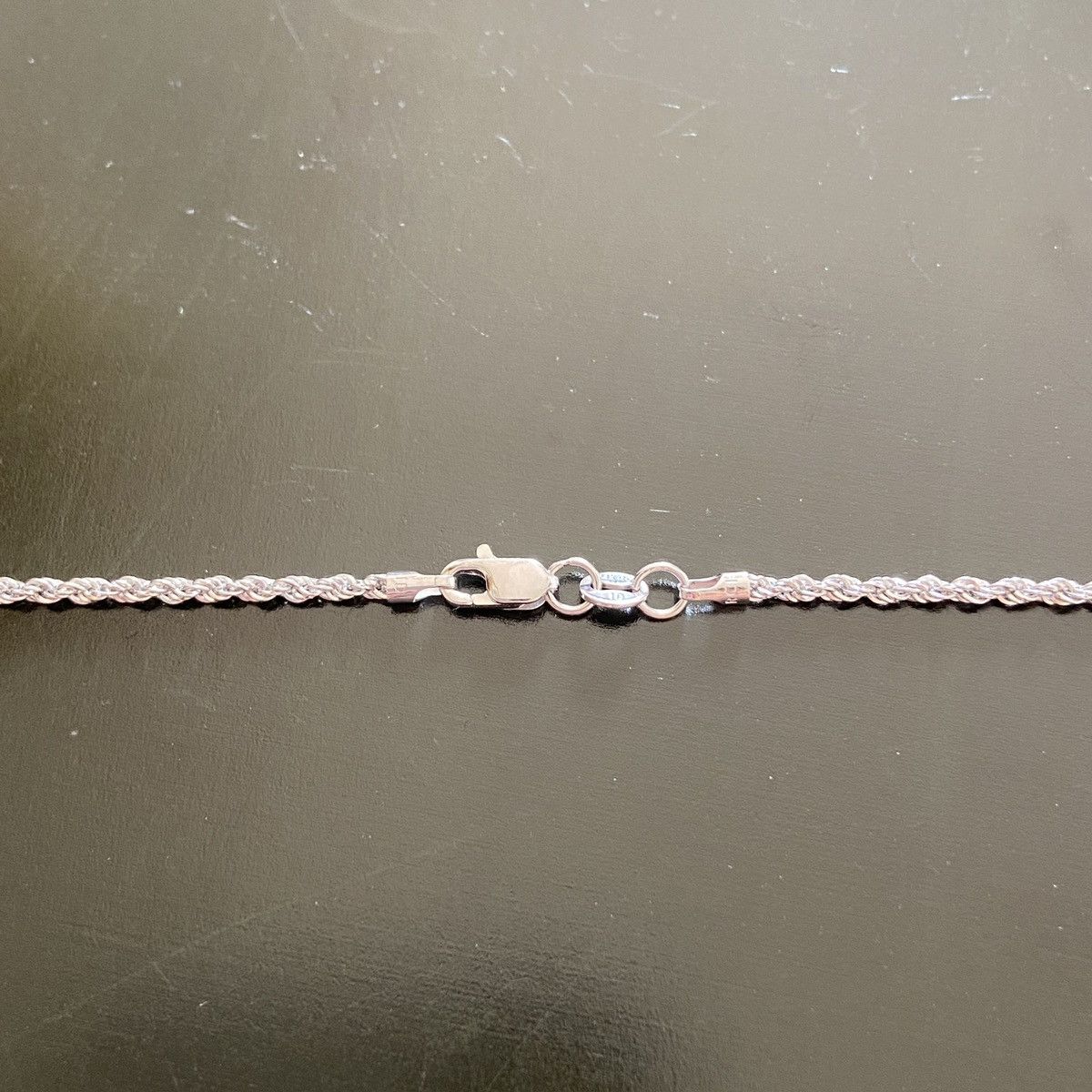 Other White Gold Rope Solid Rope Chain 18in 2mm Size ONE SIZE - 2 Thumbnail