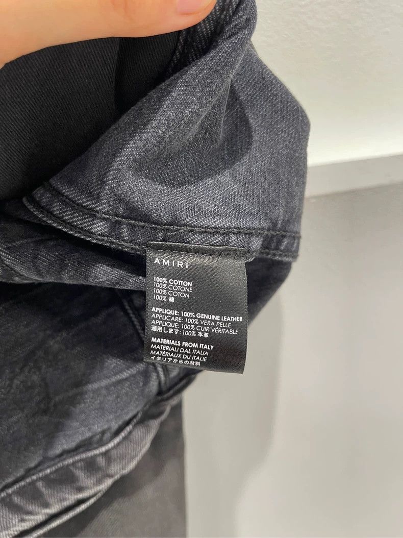 Amiri Amiri washed black MX2 denim jacket Size US M / EU 48-50 / 2 - 7 Thumbnail