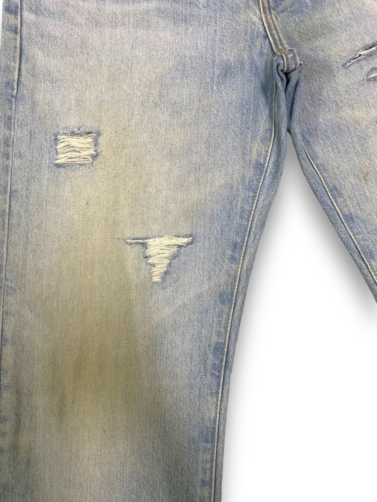 Uniqlo Vintage Y2K Uniqlo Mud Wash Straight Fit Distressed Jeans Size US 29 - 7 Thumbnail