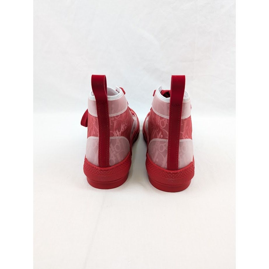 Dior o1rshd1 B23 High-Top Oblique Sneakers in Bordeaux/Ro Size US 8 / EU 41 - 20 Thumbnail