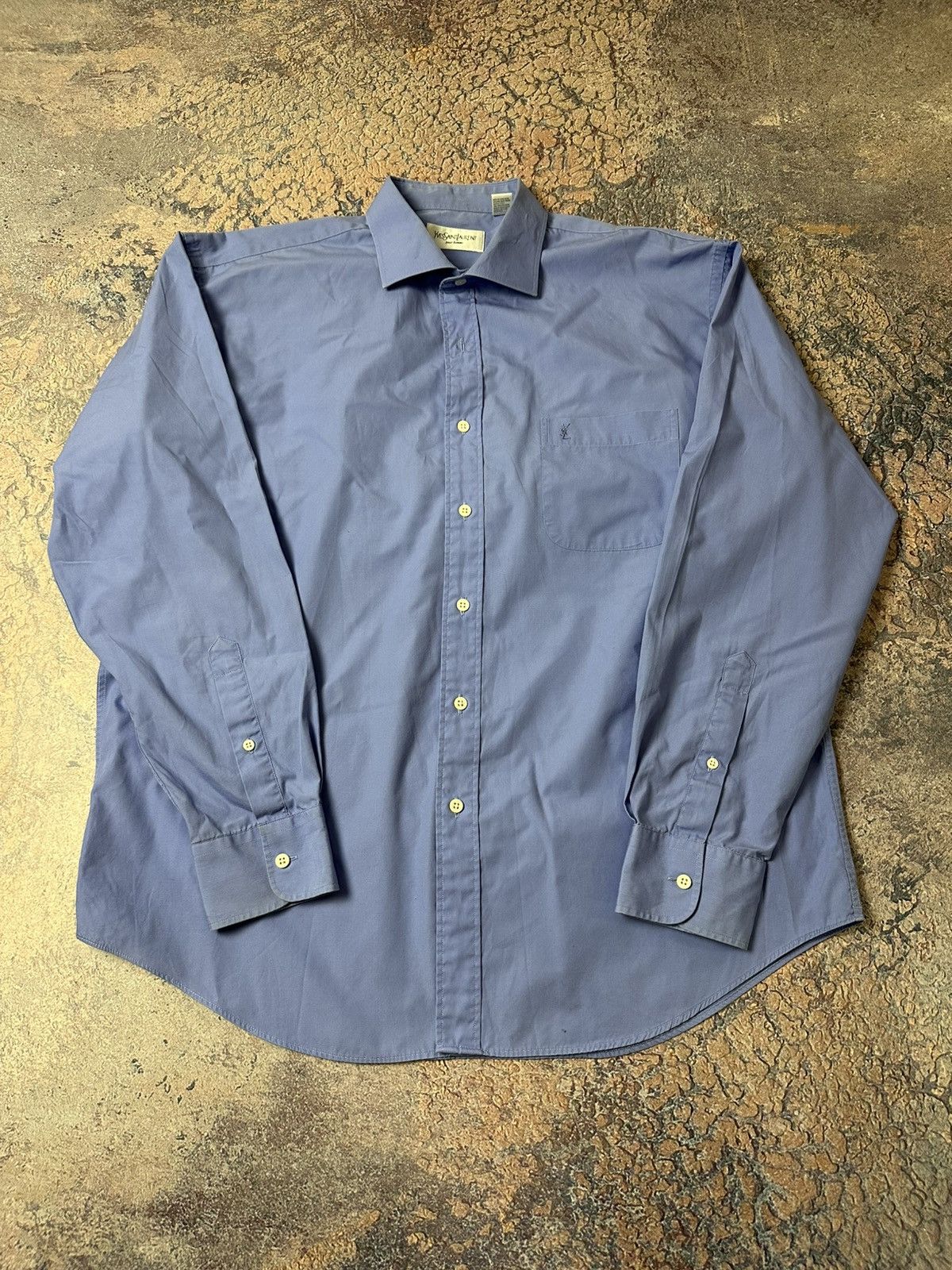 Yves Saint Laurent YSL Blue Shirt