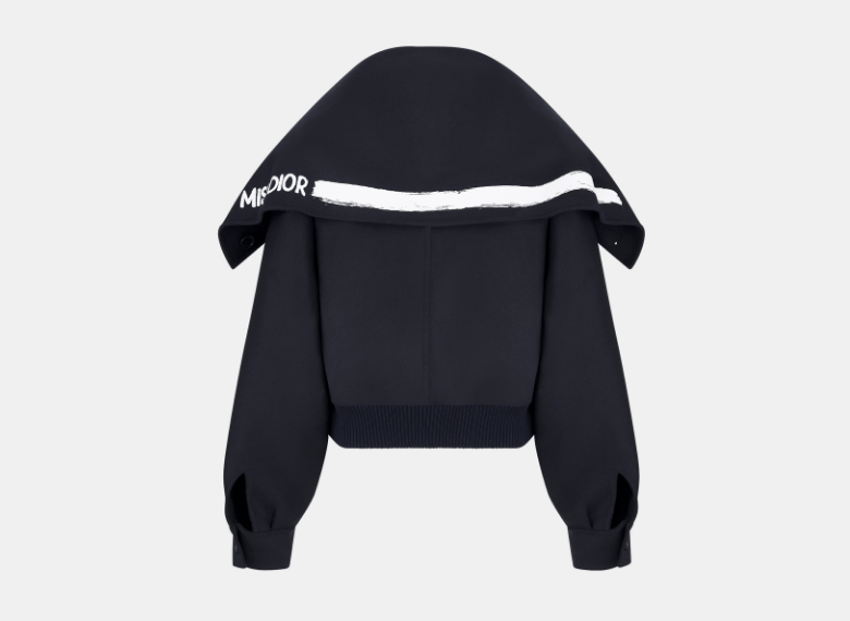Dior o1w1db11225 450C37 Bomber Jacket in Navy Blue/White Size M / US 6-8 / IT 42-44 - 2 Thumbnail