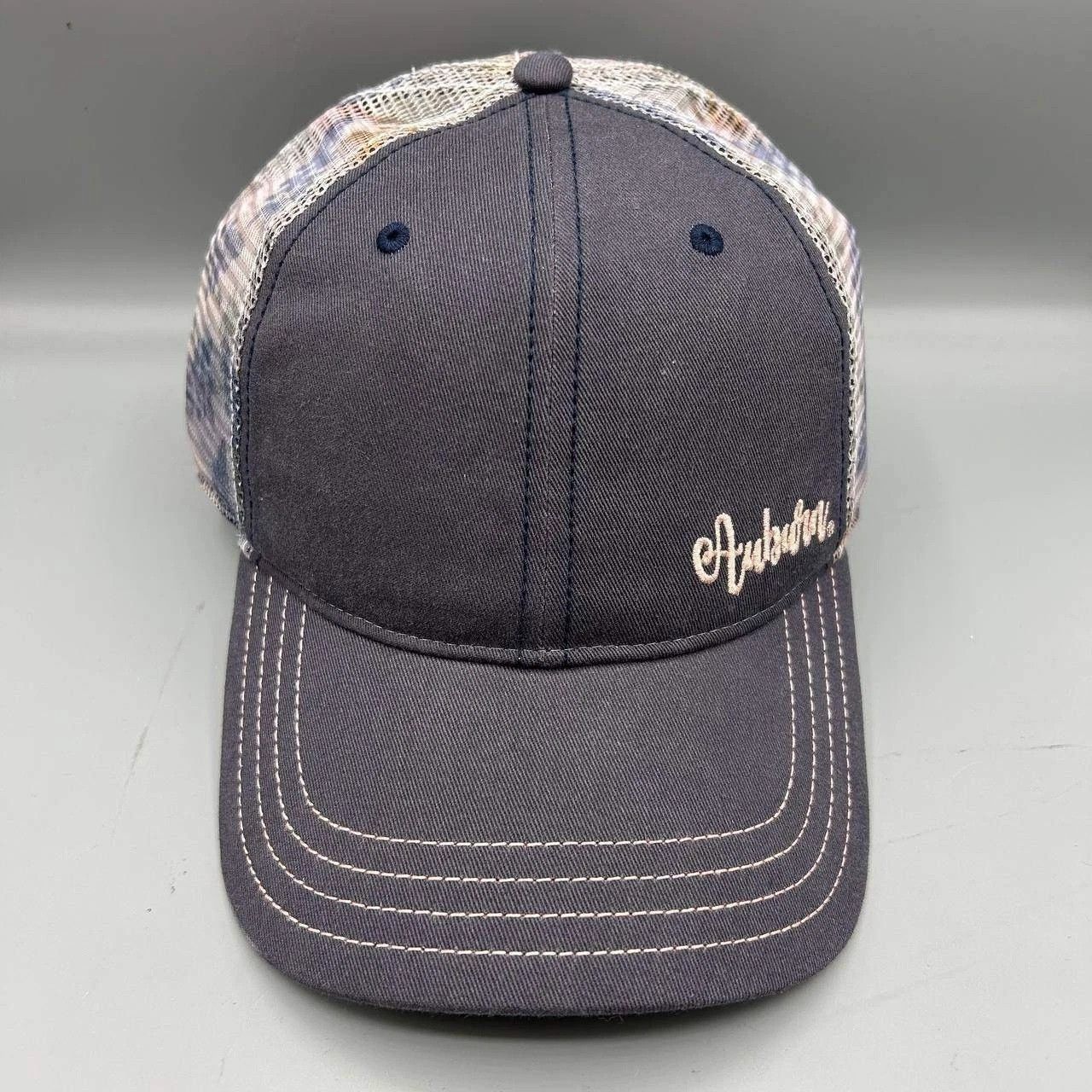 The Game Auburn Trucker Hat Men Blue Embroidered The Game Strap Back Size ONE SIZE - 1 Thumbnail