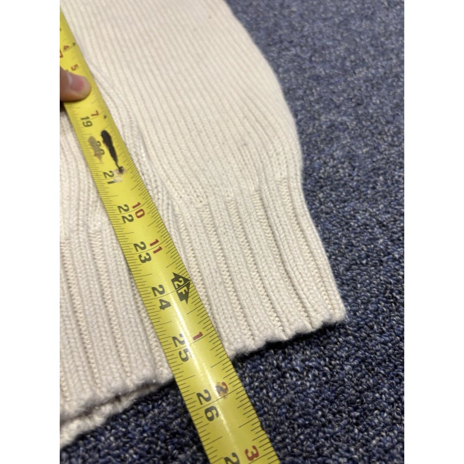 Polo Ralph Lauren VINTAGE Polo Ralph Lauren Logo Sweater Men's L Knit Fisherman Cable Crew Neck 90s Beig e Pullover Casual Knit Casual Mens Sweater 80s 90s Theme Size US L / EU 52-54 / 3 - 5 Thumbnail