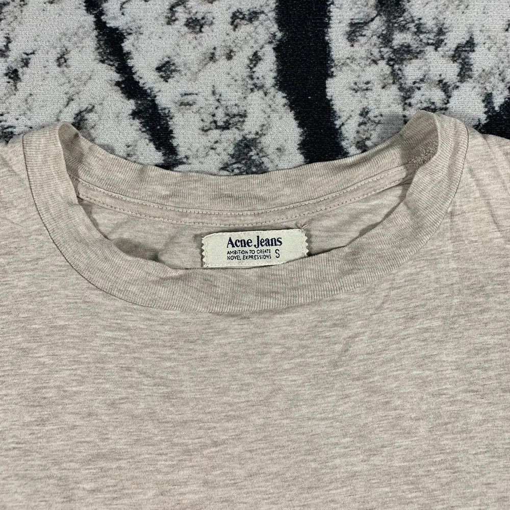 Acne Studios Acne Jeans Blank Tee Tshirt Beige Light Brown Basic Size S / US 4 / IT 40 - 3 Thumbnail