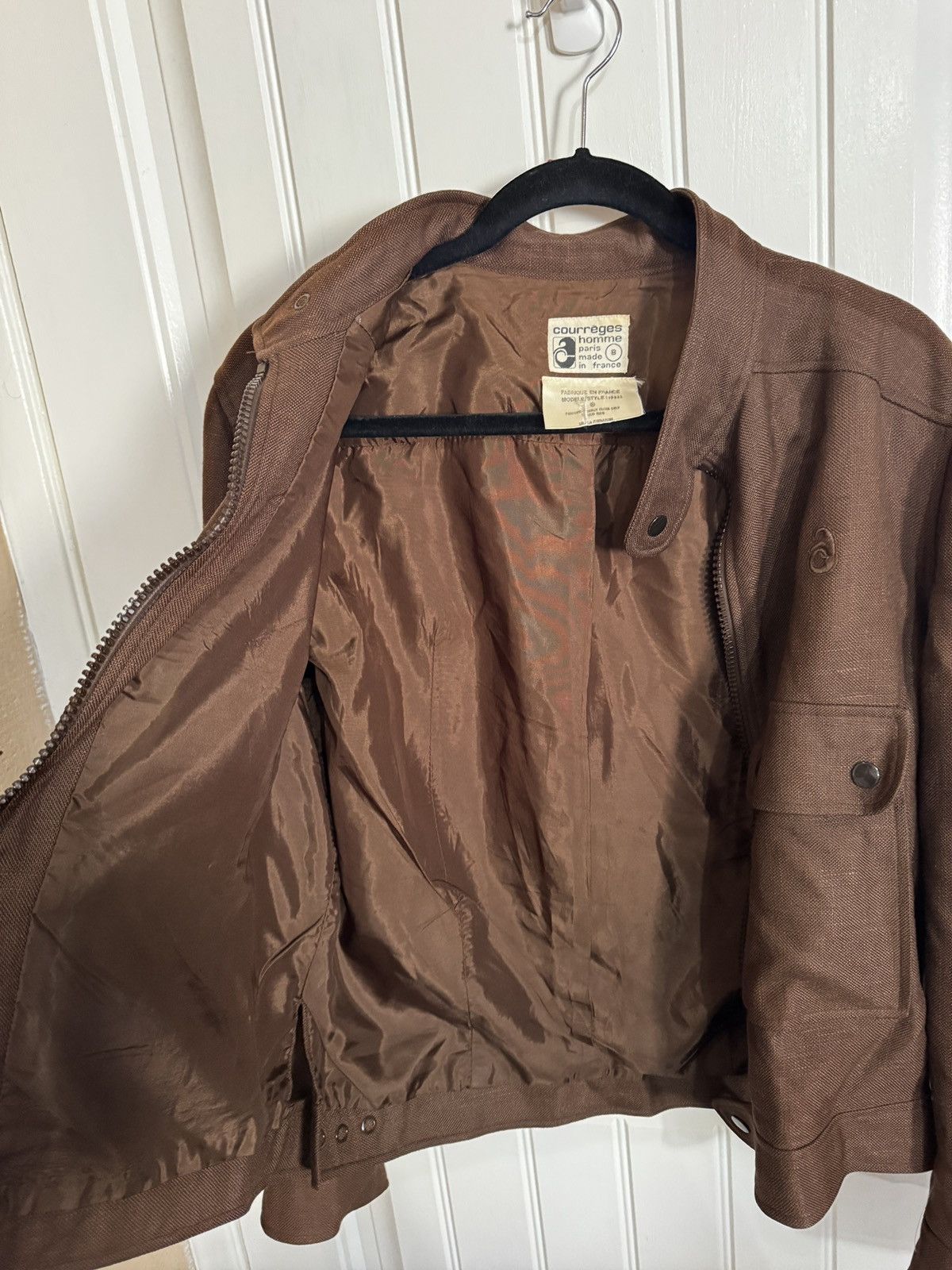 Courreges Courrèges Homme Paris Vintage Brown Jacket – Made in France Size US M / EU 48-50 / 2 - 13 Thumbnail