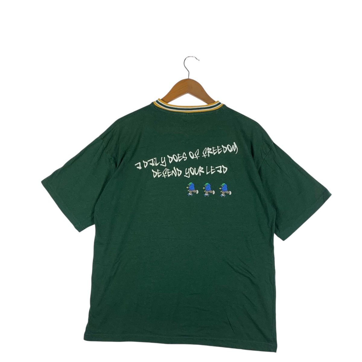Airwalk Vintage AIRWALK SKATEBOARD GRAFFITI Ringer Tee Shirt Top Size XL / US 12-14 / IT 48-50 - 5 Thumbnail