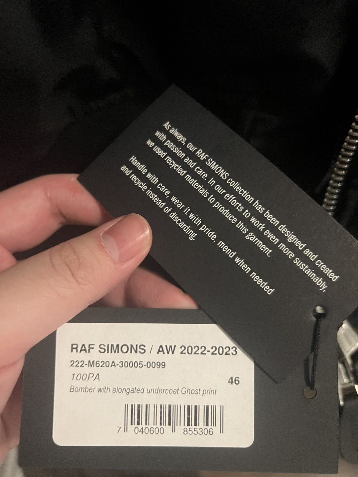 Raf Simons Raf Simons 22AW Ghost Face Bomber Size US S / EU 44-46 / 1 - 10 Thumbnail