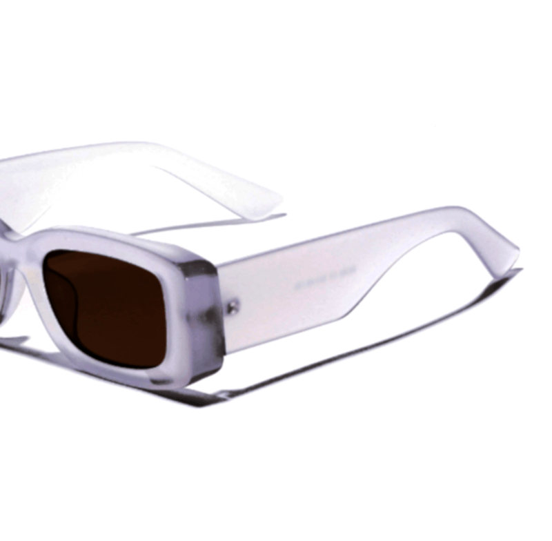 Vintage Vintage Luxury Cat-Eye Square Dull Clear Aviation Sunglasses Size ONE SIZE - 2 Thumbnail