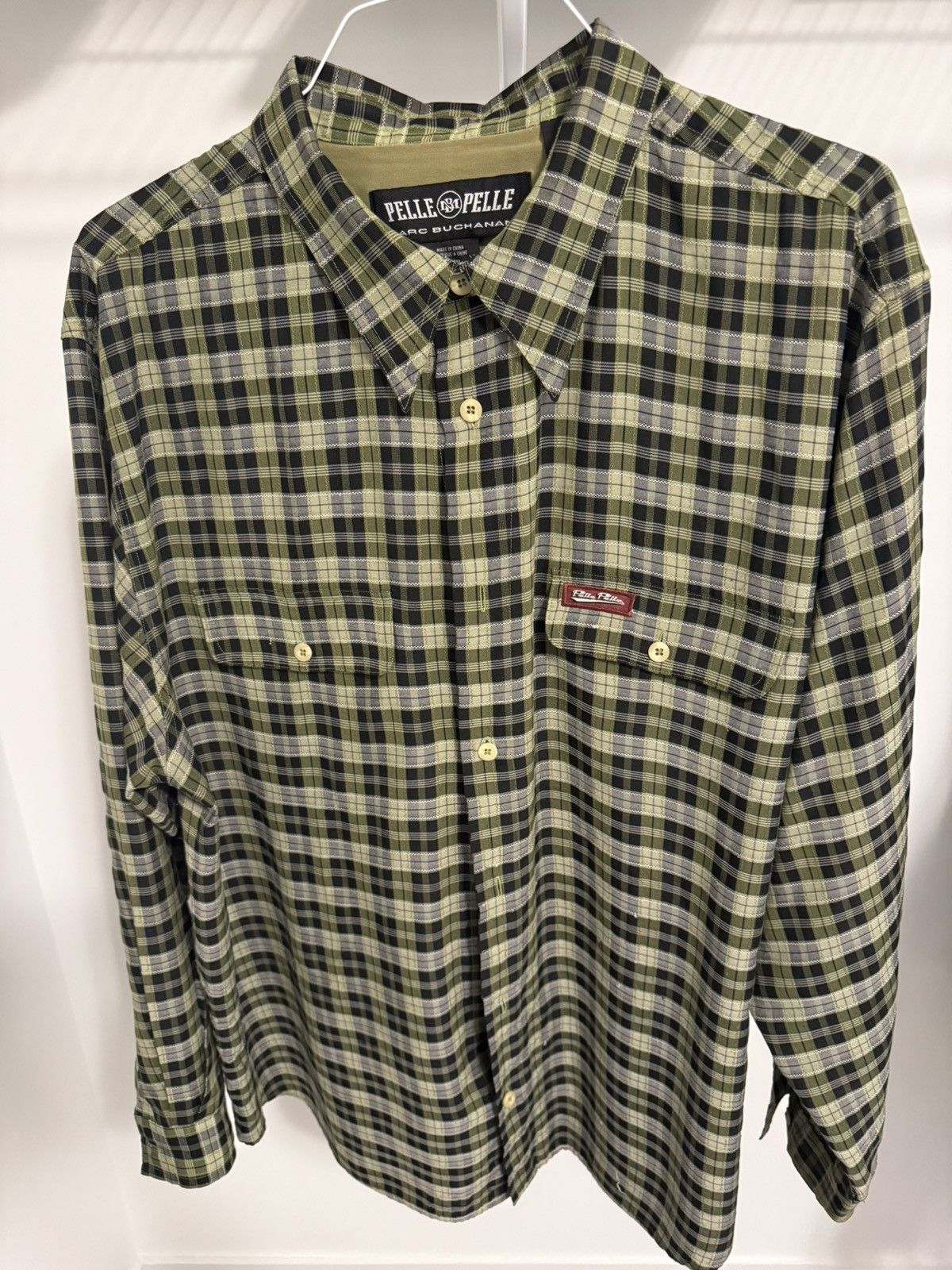 Pelle Pelle Pelle Pelle Green Dress Shirt Size US XXL / EU 58 / 5 - 1 Thumbnail