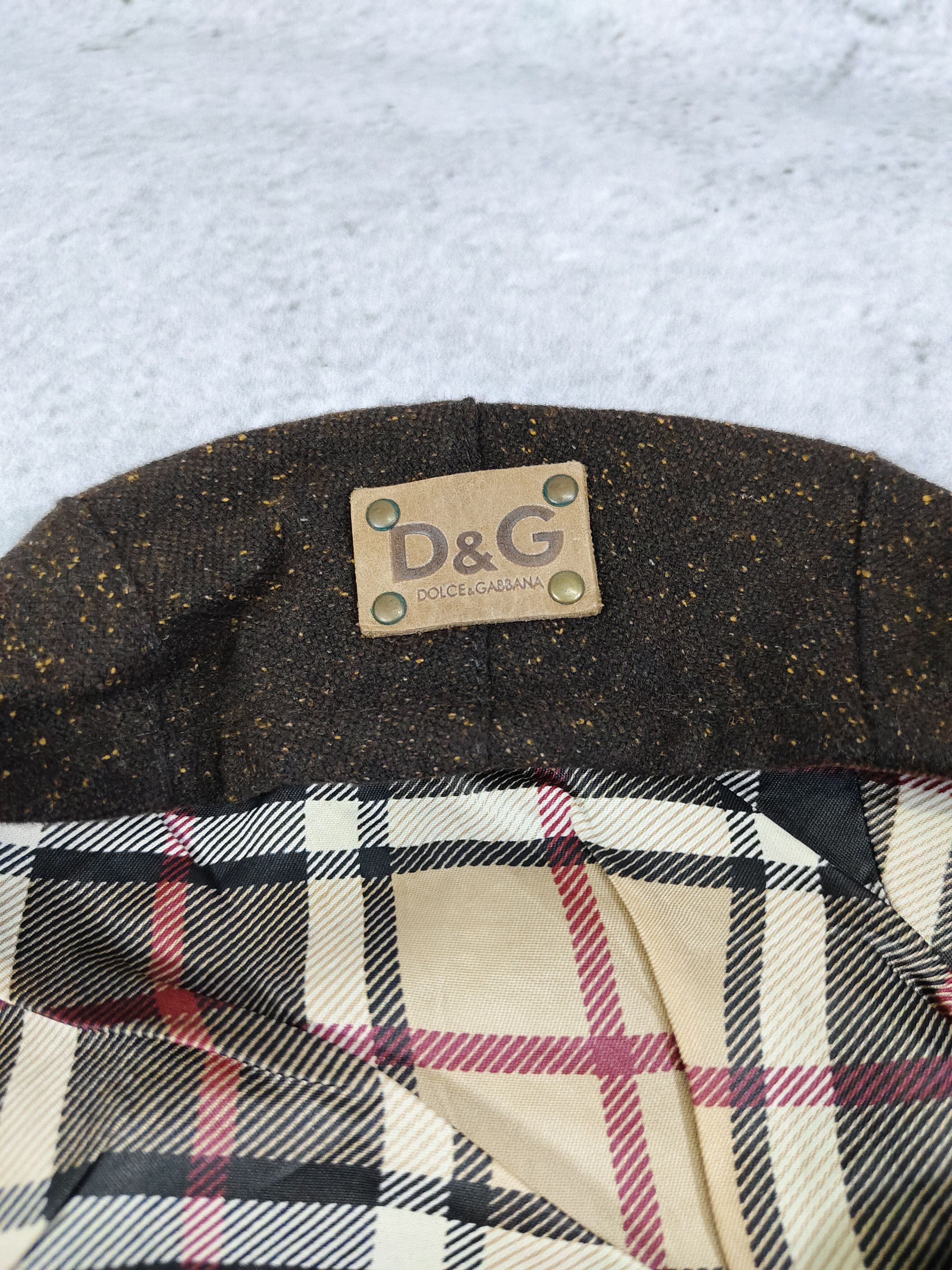 Dolce & Gabbana 2000s D&G- Wool Tweed Heritage Gatsby Style Newsboy Flatcap Size ONE SIZE - 7 Thumbnail