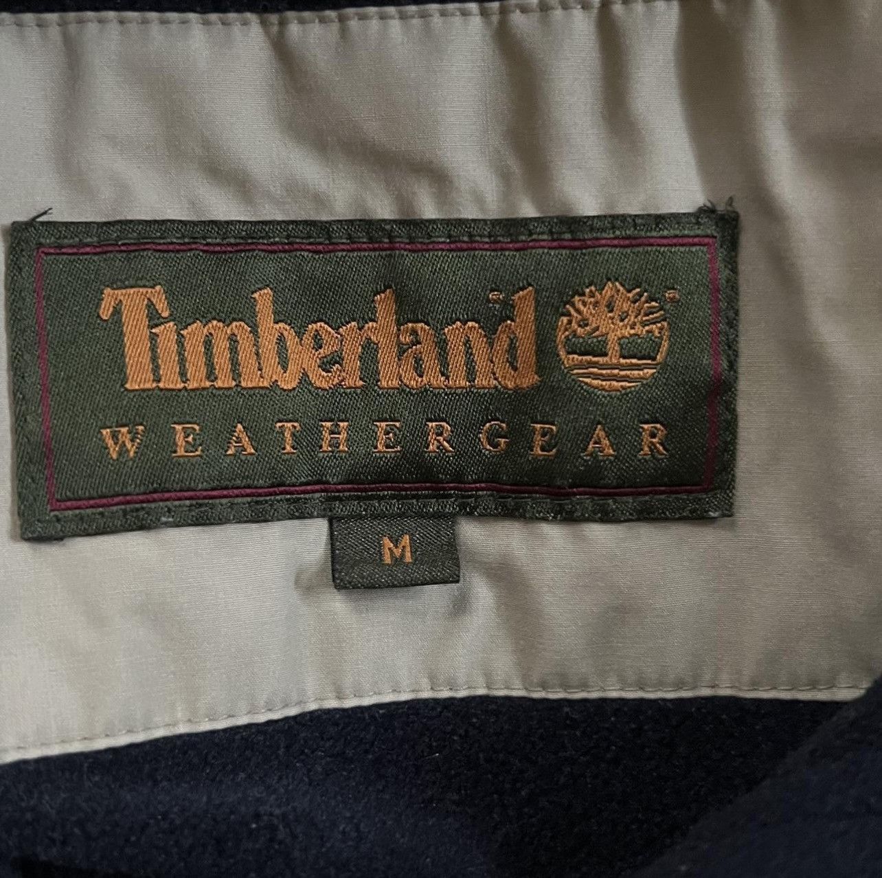 Timberland × Vintage Vintage 90s Timberland weather gear bomer jacket Size US M / EU 48-50 / 2 - 3 Thumbnail