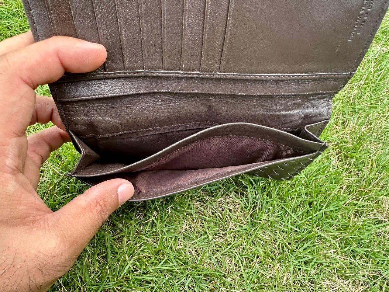 Bottega Veneta Authentic Bottega Veneta Intrecciato Leather Long Wallet Size ONE SIZE - 4 Thumbnail