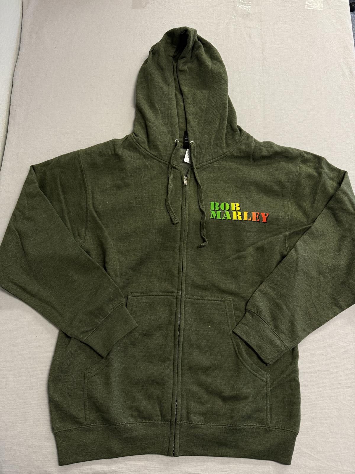 Zion Rootswear Bob Marley Zip Up Hoodie - Zion Rootswear - Medium Size US M / EU 48-50 / 2 - 2 Thumbnail