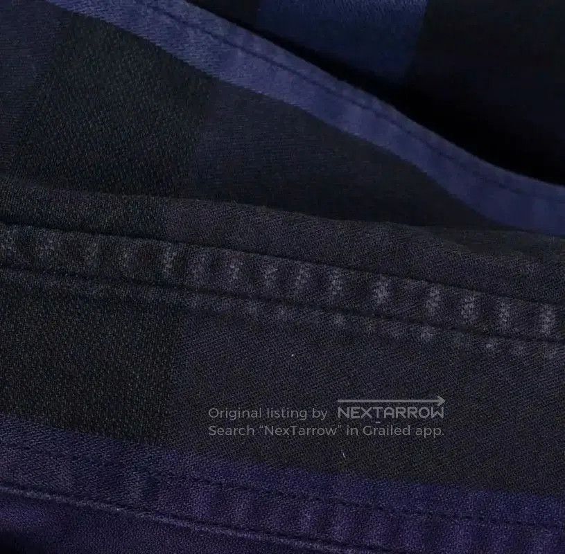 Burberry Burberry Men's Navy Check Long Sleeve Shirt. Size US S / EU 44-46 / 1 - 4 Thumbnail
