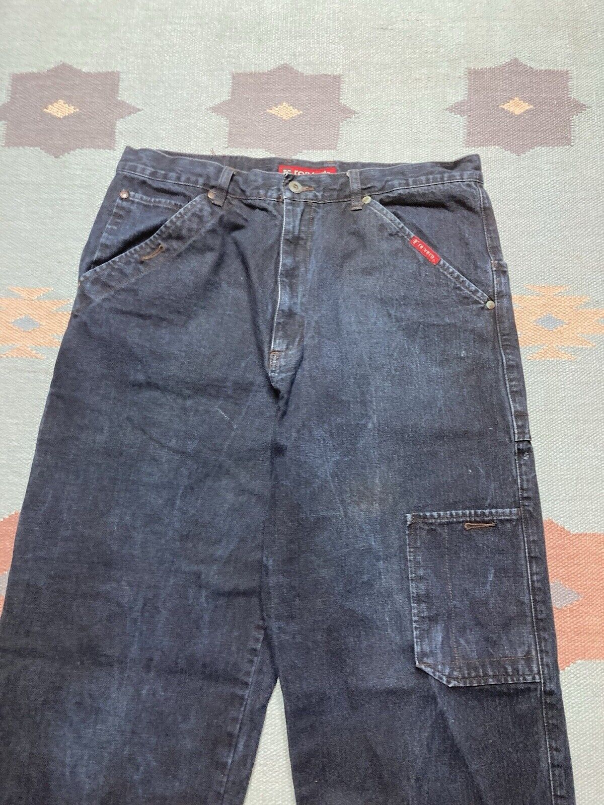 JNCO × Vintage y2k baggy jeans carpenter wide leg JNCO skate Reverb 34x31 Size US 34 / EU 50 - 8 Thumbnail