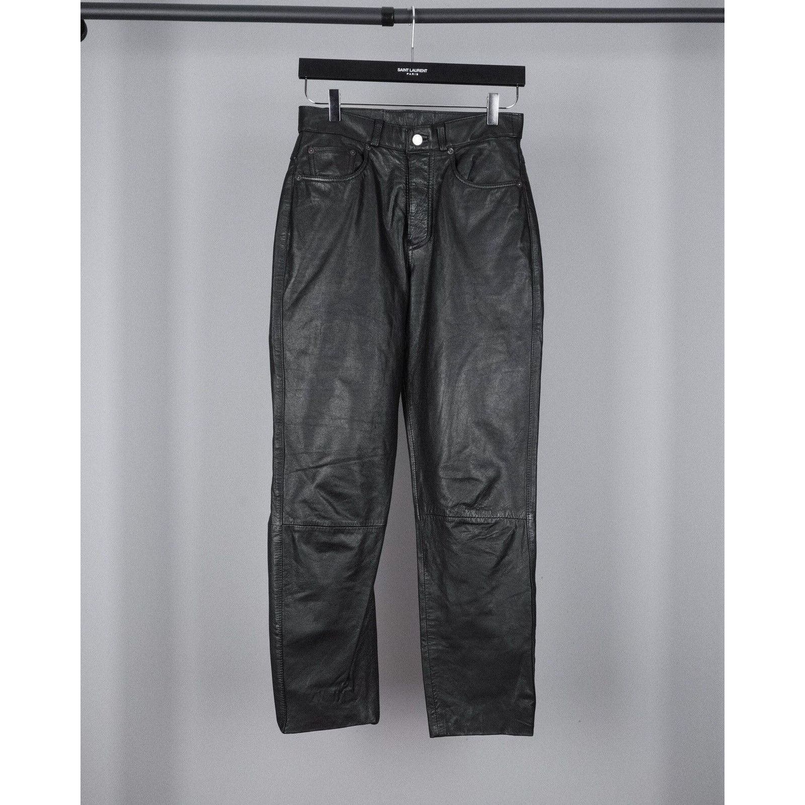 Levi's Vintage 90’s levis black leather pants Size US 28 / EU 44 - 1 Thumbnail
