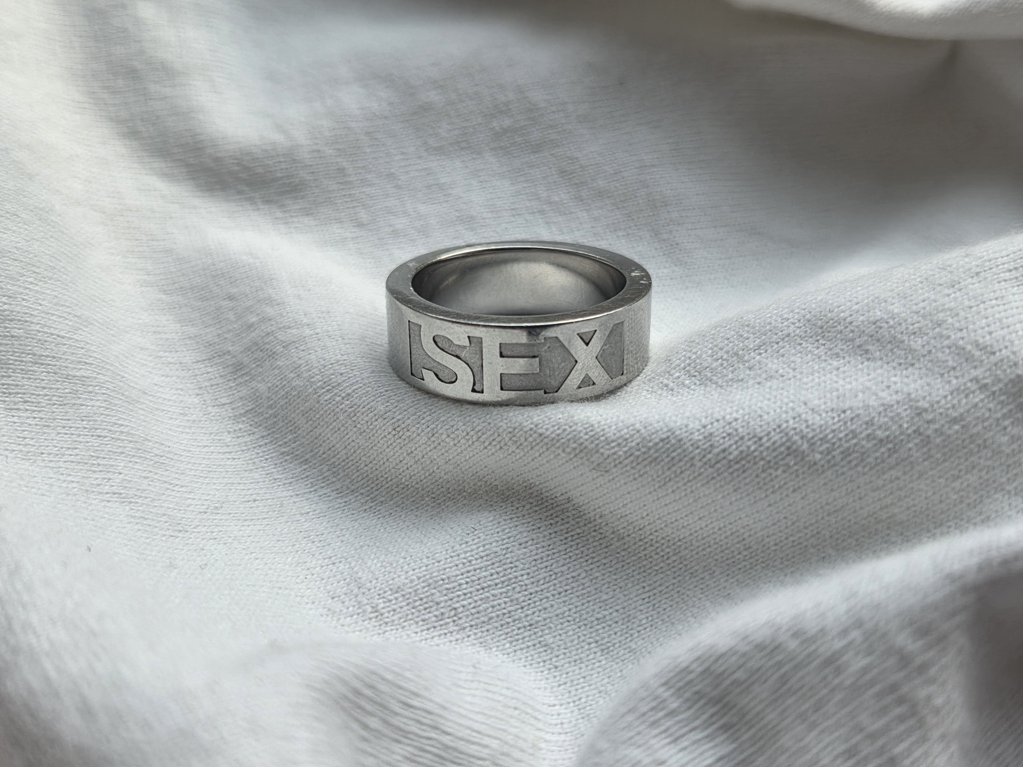 Pre-owned Dolce & Gabbana Ss04 Sex Ring In Silver