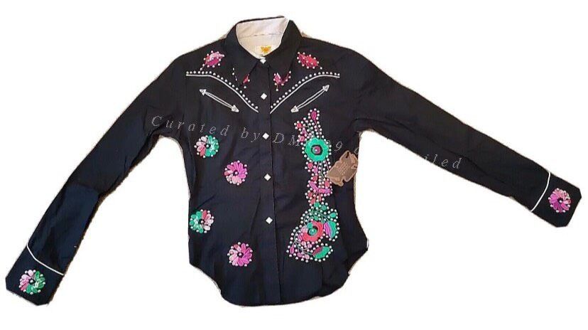 Antik Denim Antik Denim Vintage Flower Embroidery Western Shirt Size M / US 6-8 / IT 42-44 - 1 Thumbnail