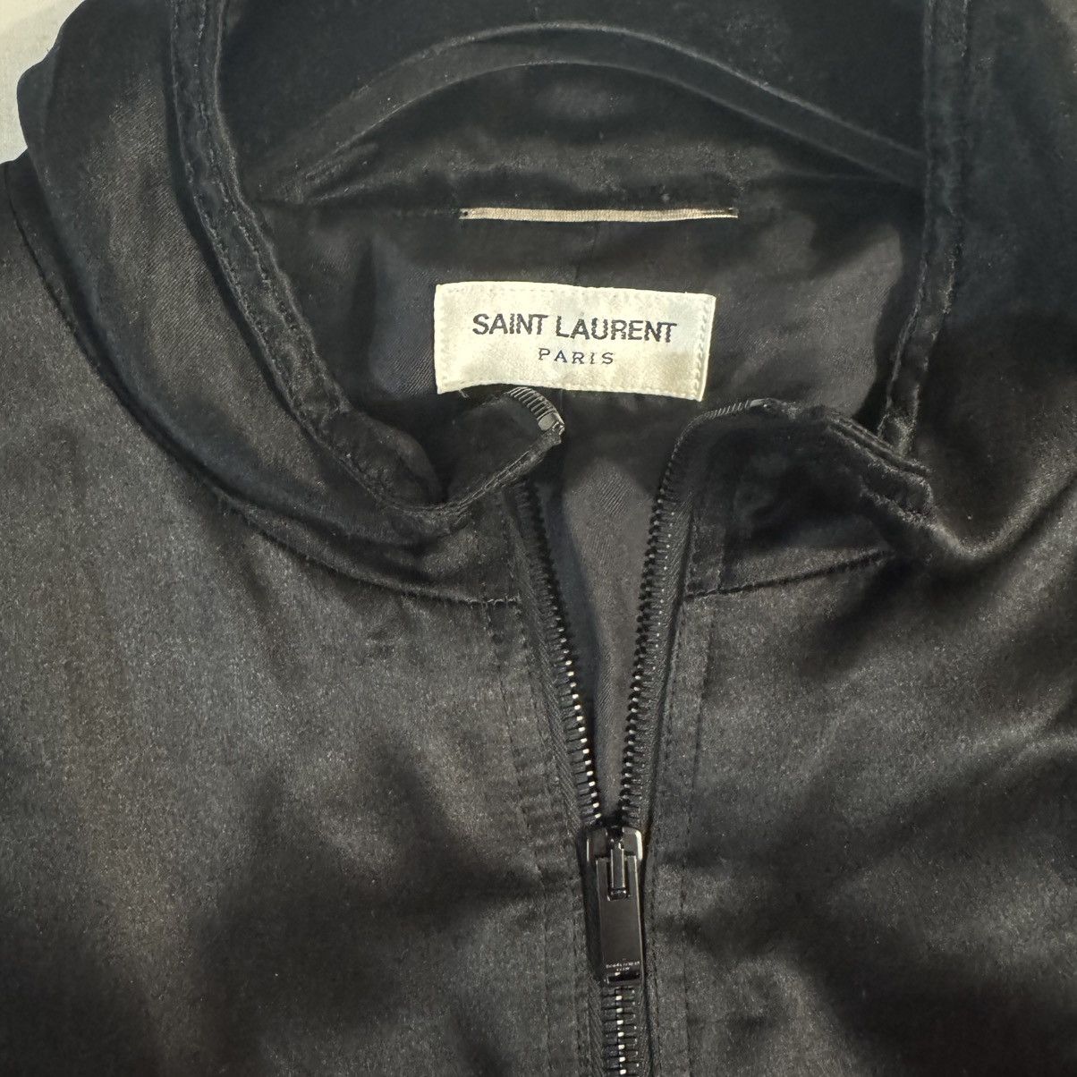 Saint Laurent Paris Saint Laurent Teddy Jacket in Crepe Satin Size Large Size US L / EU 52-54 / 3 - 4 Thumbnail