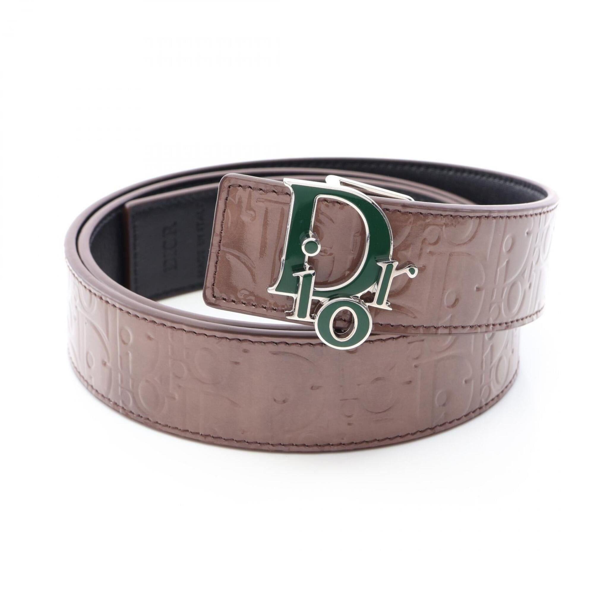 Dior Christian Dior Dior Oblique Embossed Reversible Belt  display picture 1