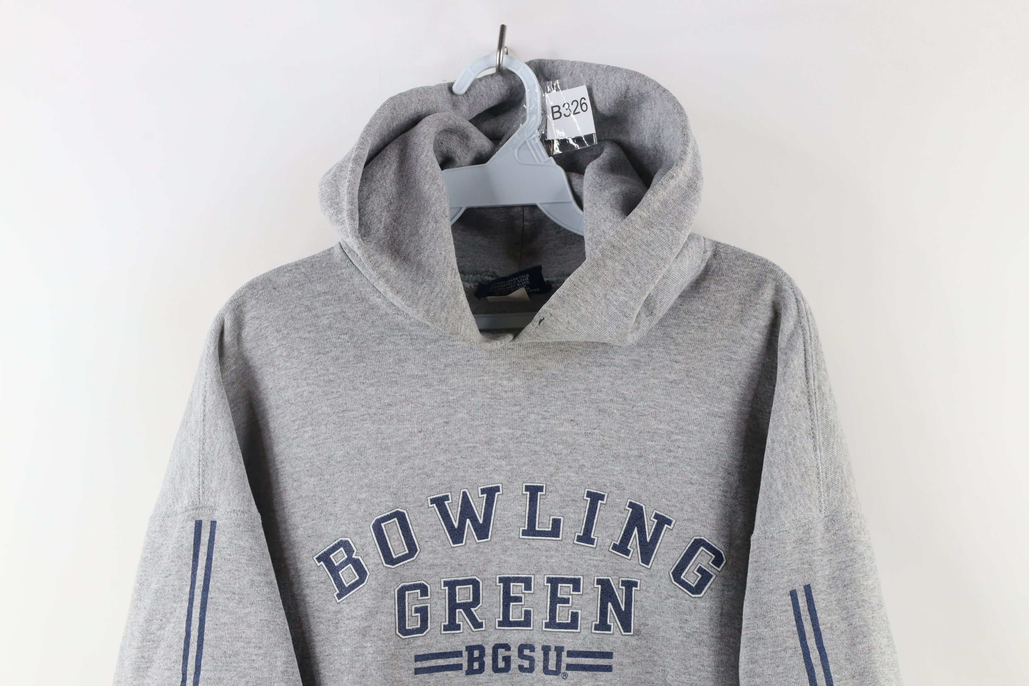 Vintage Vintage 90s Bowling Green State University Hoodie Gray USA Size US L / EU 52-54 / 3 - 2 Thumbnail
