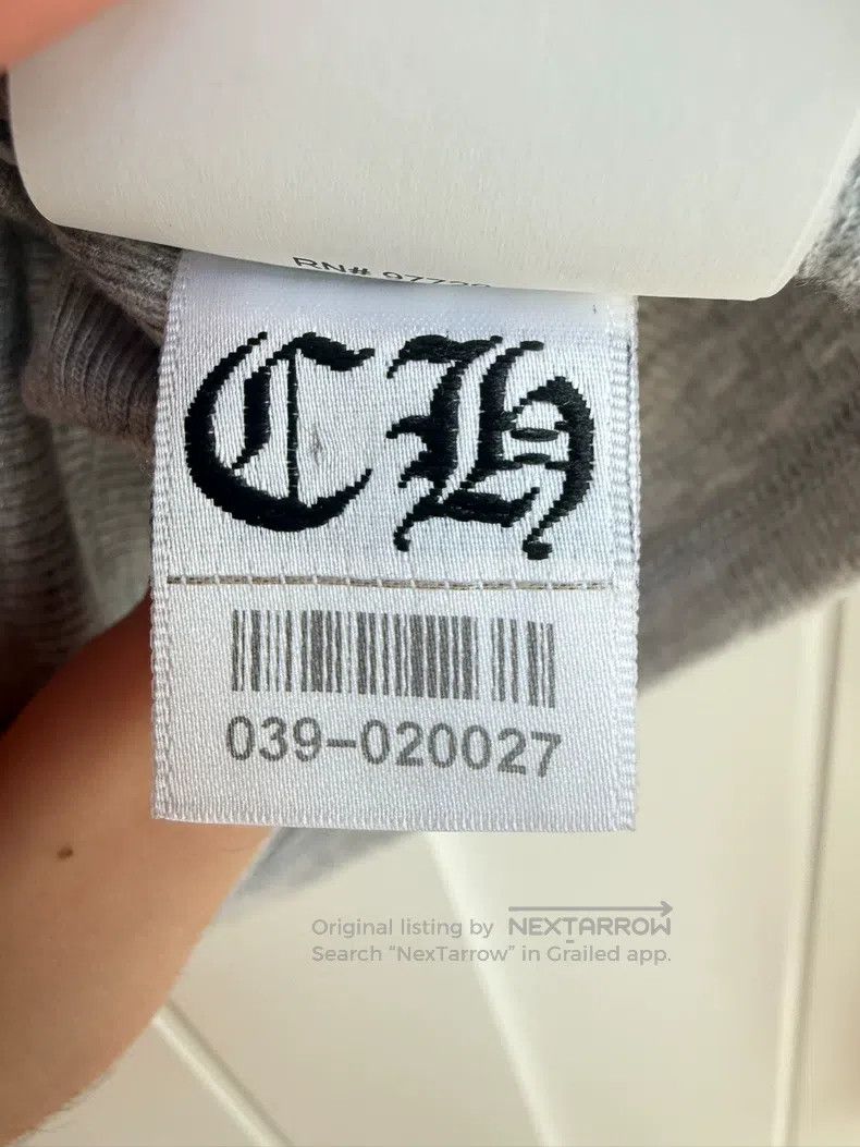 Chrome Hearts Chrome Hearts Size S Grey embroidered slim long sleeves Size US S / EU 44-46 / 1 - 6 Thumbnail