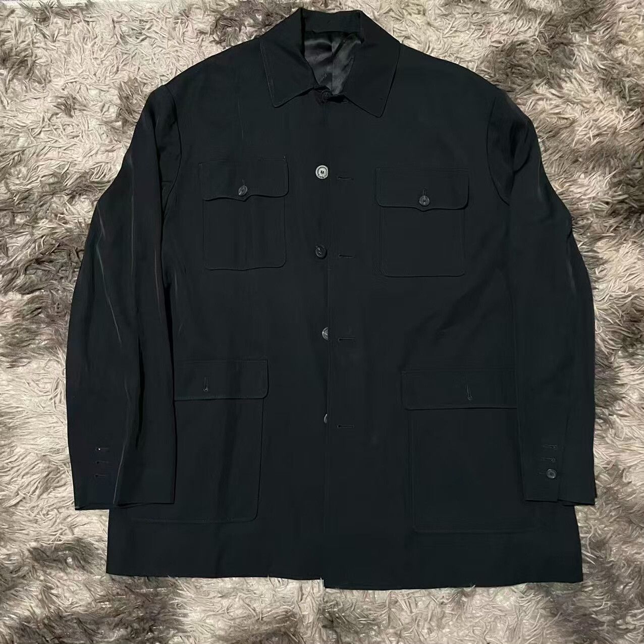 Balenciaga balenciaga black relaxed pocket jacket Size US XL / EU 56 / 4 - 1 Thumbnail