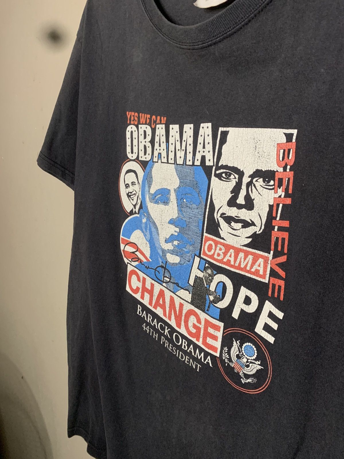 Hanes Vintage Hanes Barrack Obama Black 00s Size US M / EU 48-50 / 2 - 3 Thumbnail