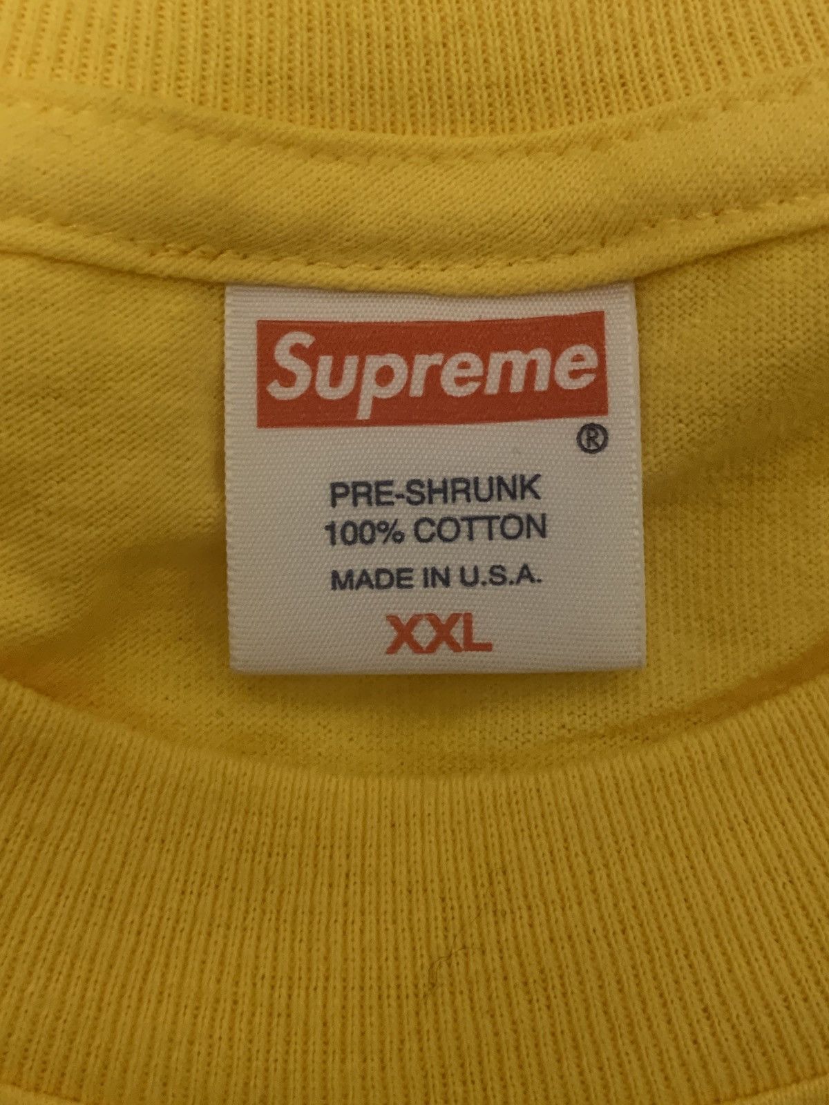 Supreme 2006 Supreme Yellow Holographic Box Logo XXL Size US XXL / EU 58 / 5 - 3 Thumbnail