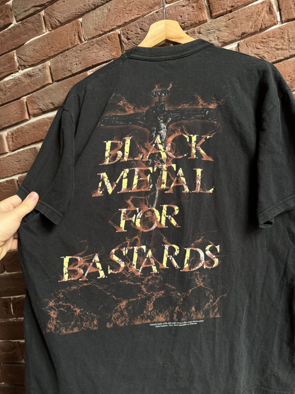 Band Tees Vintage Cradle Of Filth Black Metal For Bastard Band Tee 00s Size US L / EU 52-54 / 3 - 9 Thumbnail