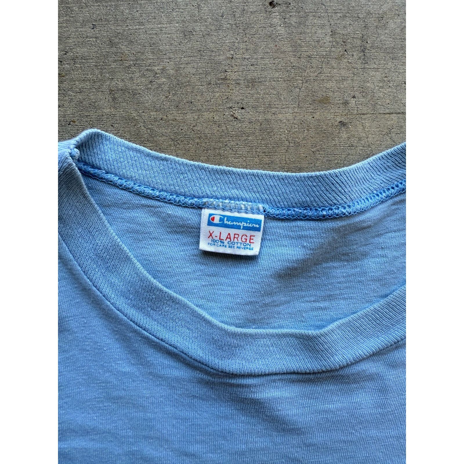 Champion VTG 1970s Champion Houston Oilers Tee Size XL Size US XL / EU 56 / 4 - 3 Thumbnail