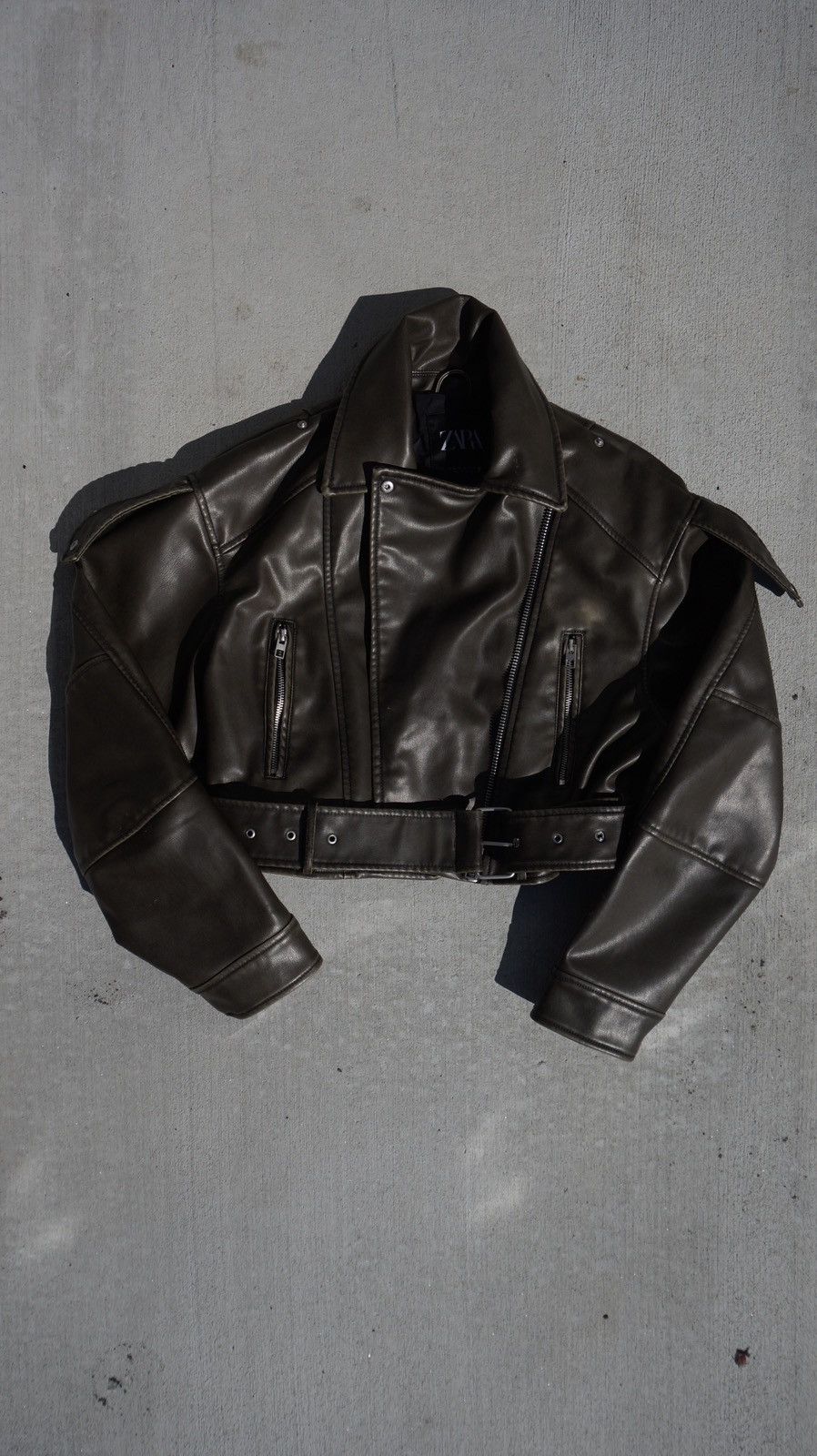 Zara ZARA LEATHER JACKET Size M / US 6-8 / IT 42-44 - 1 Thumbnail