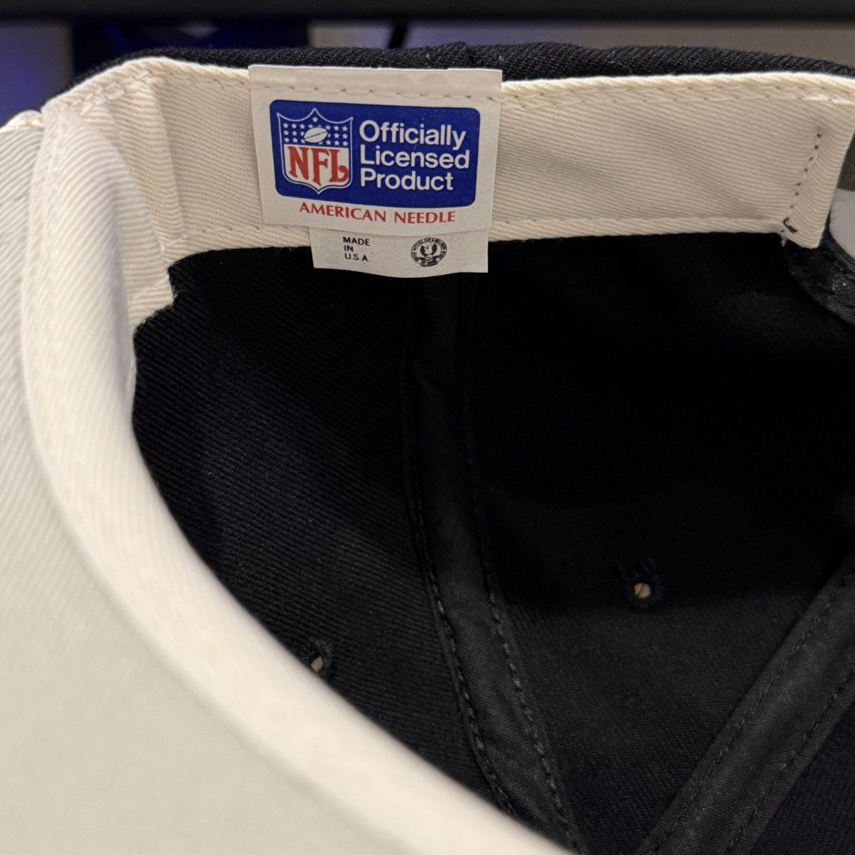 Vintage 1990 American Needle Oakland Raiders Snapback - OS Size ONE SIZE - 3 Thumbnail