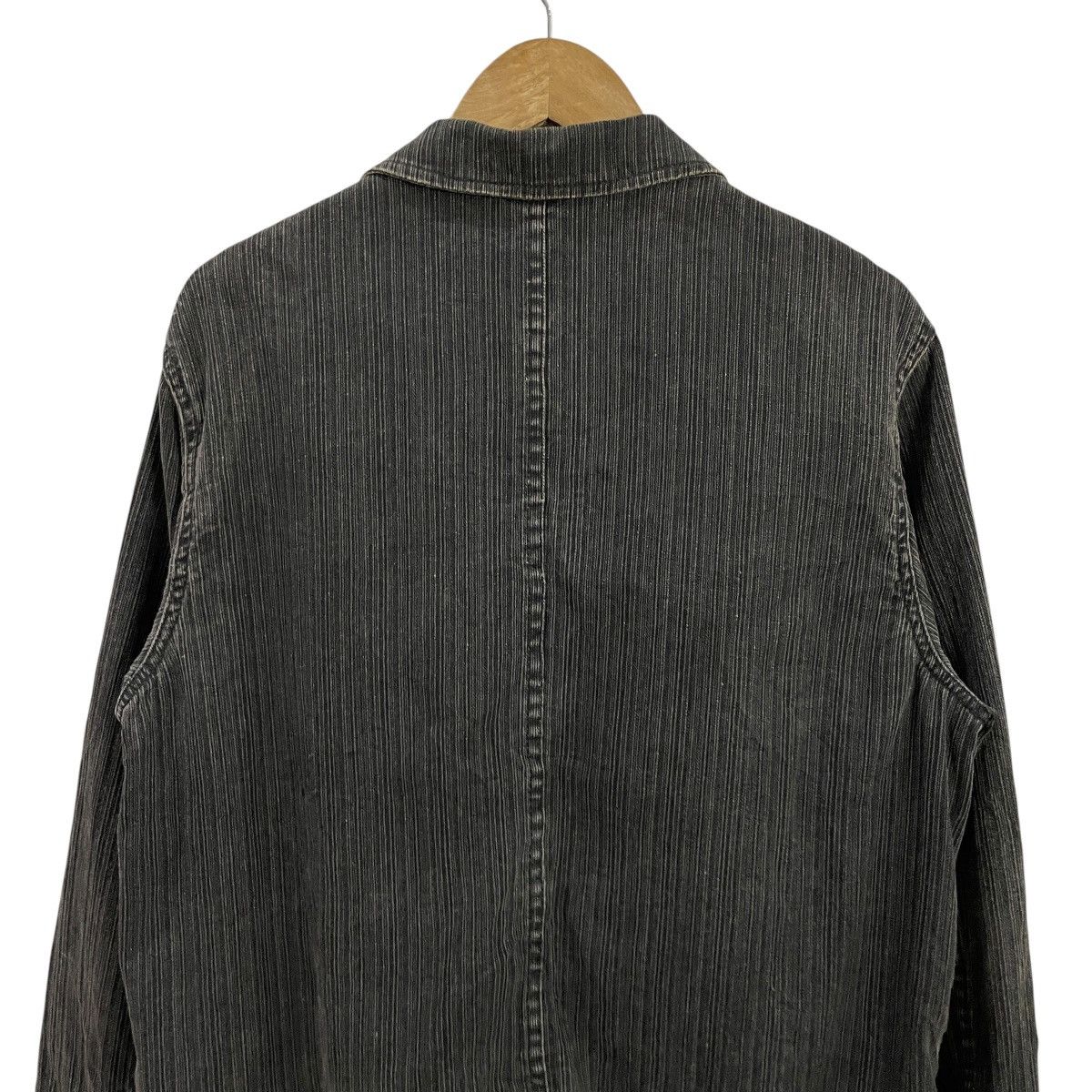 Japanese Brand Vintage Jungle Storm Stripe Denim Jacket Size US L / EU 52-54 / 3 - 9 Thumbnail