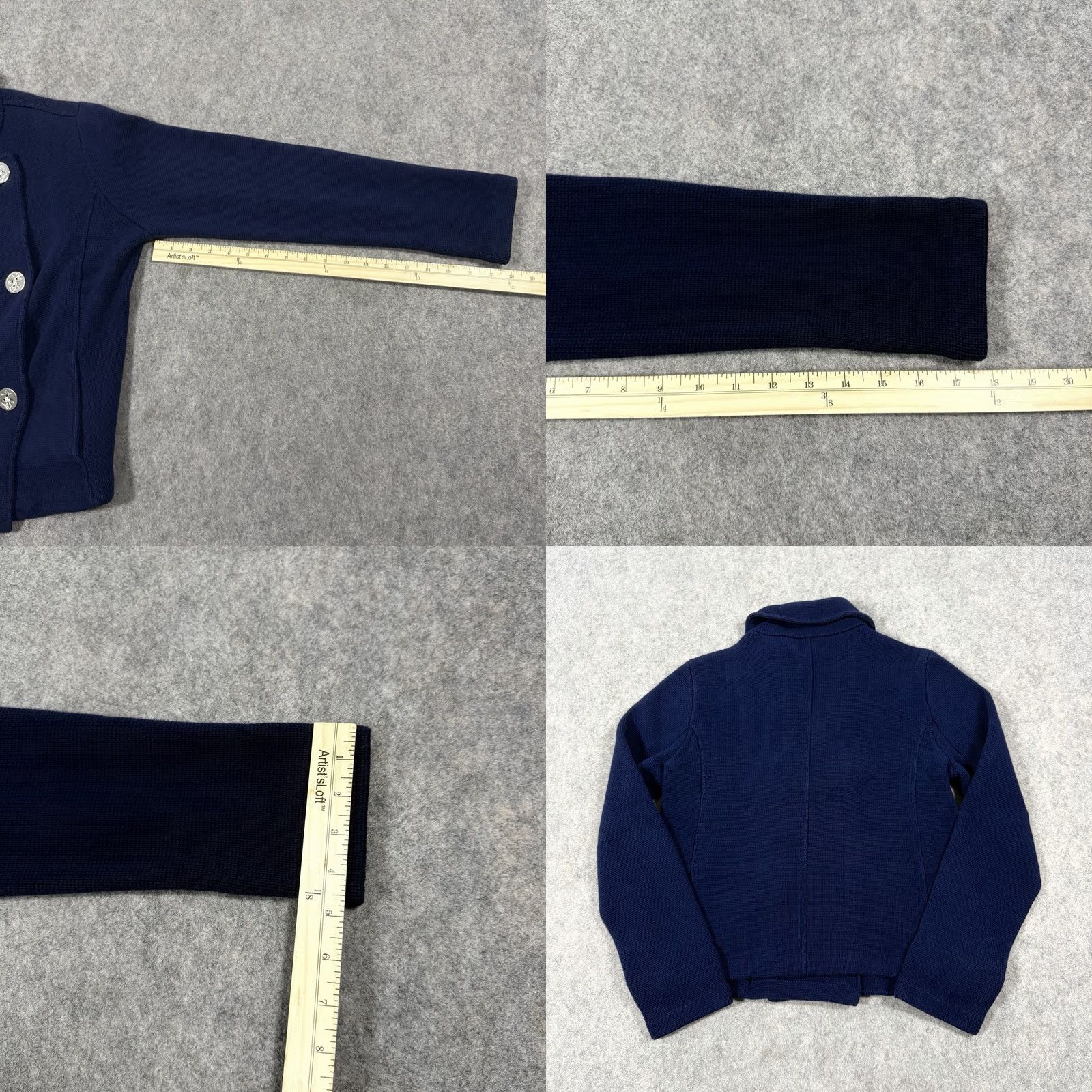 Ralph Lauren Lauren Ralph Lauren Pea Coat Style Knit Jacket Women’s Size PM Blue Sweatshirt/Coat Knit Jacket Size M / US 6-8 / IT 42-44 - 11 Thumbnail
