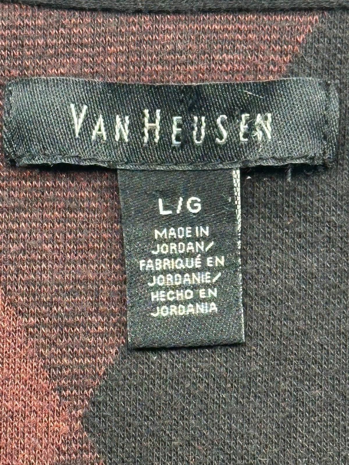 Van Heusen Van Heusen Cotton Blend 1/4 Button Argyle Sweater Red L Size US L / EU 52-54 / 3 - 8 Thumbnail