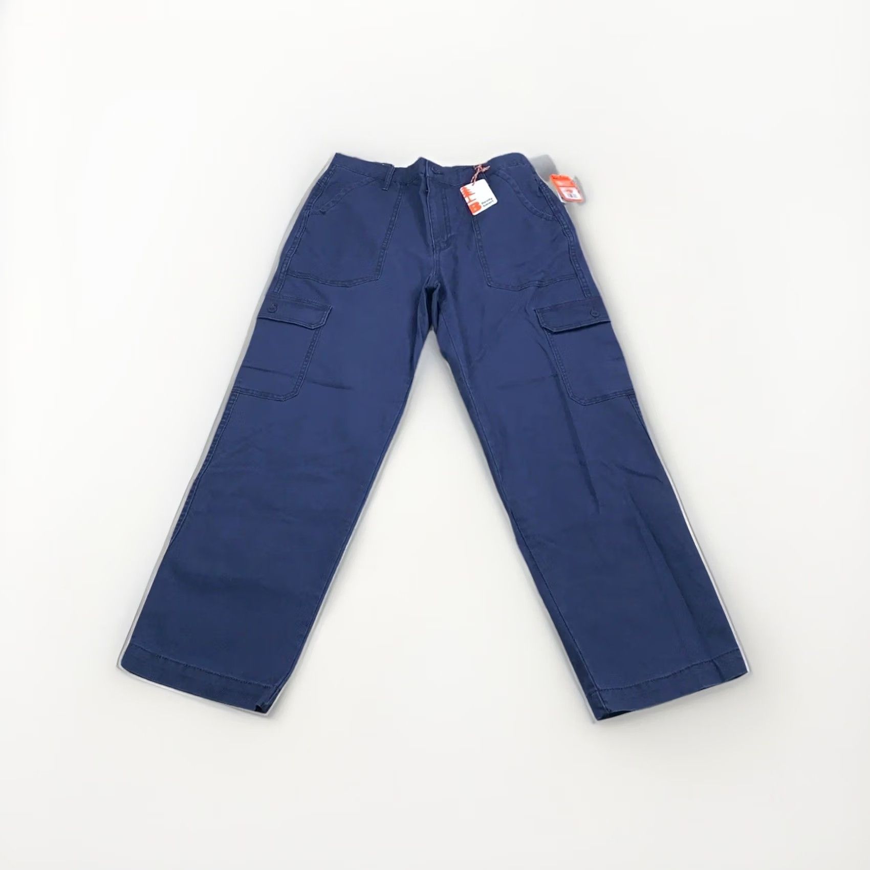 Vintage Bass Outdoor Blue Stretch Cargo Pants Women’s 10 NWT-12778 Size 32" / US 10 / IT 46 - 2 Thumbnail