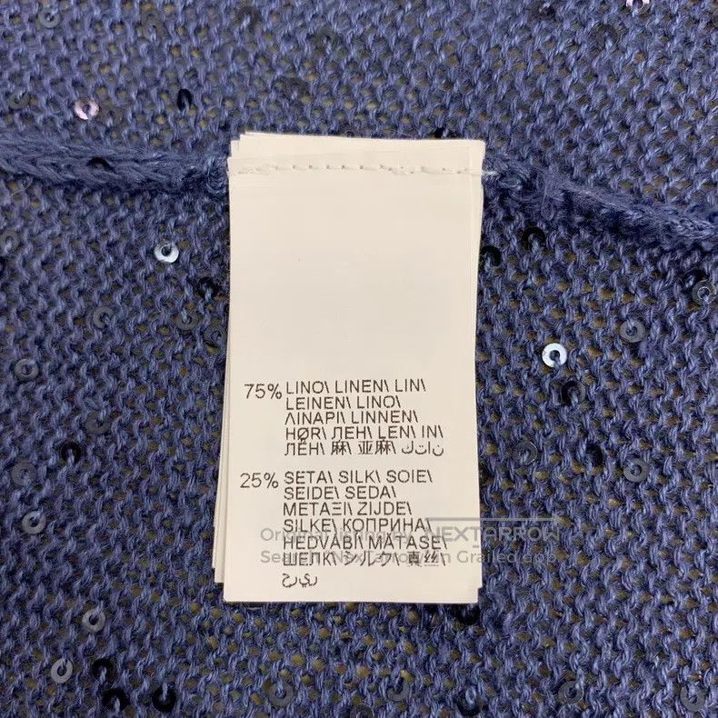 Brunello Cucinelli Brunello Cucinelli Linen V-neck long-sleeve knitted sweate Size 3XL / US 20-22 - 6 Thumbnail