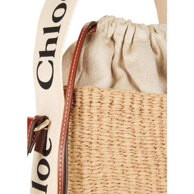 Chloe Chloe Small White Raffia Top Handle Bucket Bag New & Authent Size ONE SIZE - 5 Thumbnail