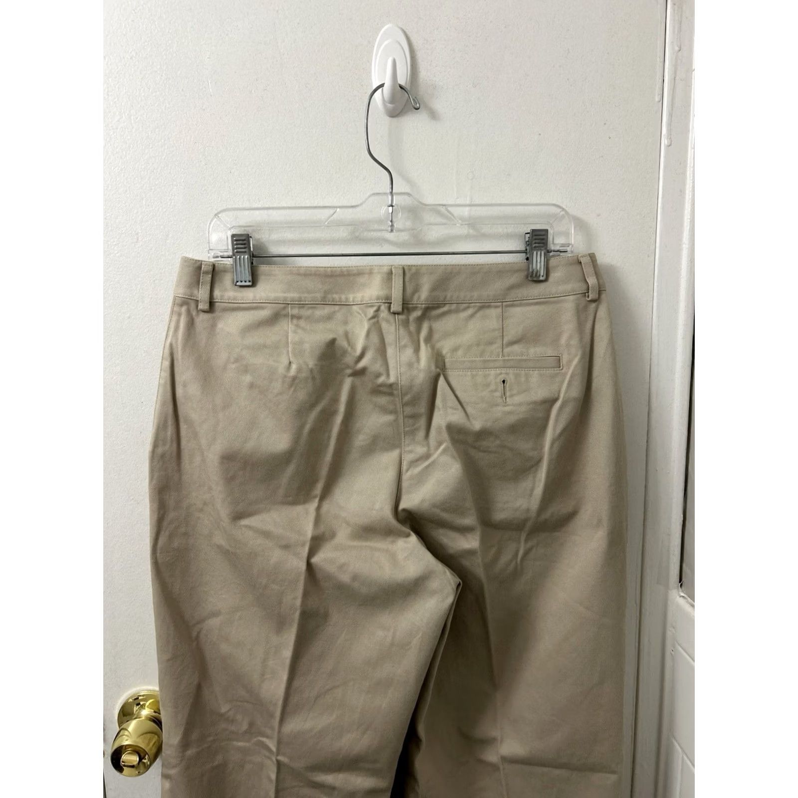 Vintage VINTAGE LL Bean Pants Womens Regular Size 10 32x29 Khaki Tan Chino Straight Flat Front Button Zip Casual Business Workwear Mens Womens Size 32" / US 10 / IT 46 - 7 Thumbnail